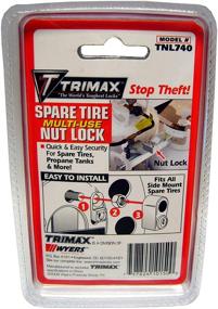 img 1 attached to 🔒 Защитите свое запасное колесо с помощью замка для запасного колеса Trimax A-33060-SPK TNL740 Side Mount Spare Tire Nut Lock