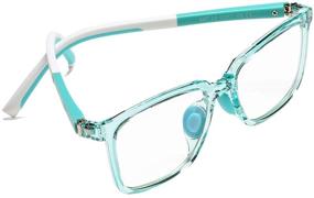 img 1 attached to 👓 Shield Their Eyes: Kids Blue Light Blocking Glasses for Age 5-15 - Anti Glare, Eyestrain & Blu-ray Blocker - Computer Eyeglasses