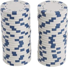 img 3 attached to Brybelly 50 Clay Composite Striped Dice 11.5g Poker Chips