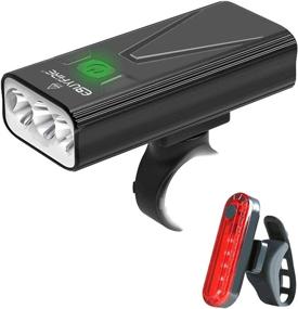 img 4 attached to EBUYFIRE USB Rechargeable Bike Light Set with Upgraded Mount - Super Bright 5200 mAh 🚴 3T6 LED Bike Headlight and Back Rear LED - 3 Light Mode for All Bicycles, Mountain, Road