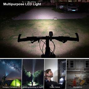 img 3 attached to EBUYFIRE USB Rechargeable Bike Light Set with Upgraded Mount - Super Bright 5200 mAh 🚴 3T6 LED Bike Headlight and Back Rear LED - 3 Light Mode for All Bicycles, Mountain, Road