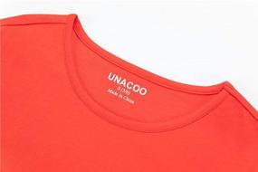 img 1 attached to 👕 UNACOO Toddler Girls' Basic T-Shirt Pack - Round Neck Classic Short Sleeve Jersey Tee Sets