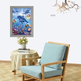 img 1 attached to 🖌️ Pan Source DIY 5D Diamond Painting Kit: Ocean World Theme, Full Drill Embroidery, 11.81 x 15.75 Inches – Christmas Cross Stitch