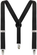 hold’em suspenders for boys toddlers with genuine leather trim and metal clip braces logo