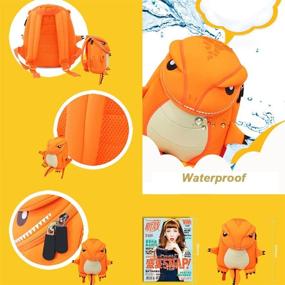 img 1 attached to Dinosaur Backpack Waterproof Sidesick Kindergarten Backpacks for Kids' Backpacks