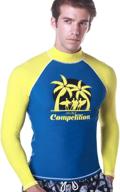 👕 mz garment men's uv sun protection rash guard: upf 50+ long sleeve surfing shirt logo