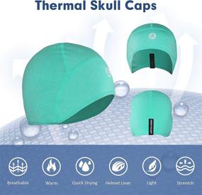 img 3 attached to 🧢 EMPIRELION Lightweight Thermal Skull Cap with Ears Warmth | Cycling Helmet Liner for Winter Running, Beanie Hats with Sweat-Wicking Technology