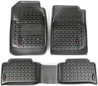 🚗 rugged ridge 82989.04 floor liner: ultimate protection for 2015-2019 chevrolet/gmc colorado in black logo