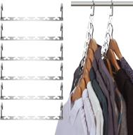 👕 ulimart 12 pack space saving hangers | closet organizer and storage | upgraded metal space saver hanger organizer for closet, wardrobe, dorms, clothes логотип