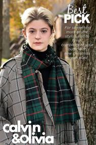 img 3 attached to 🎄 Stylish Scottish Multi Color Cashmere Fashion for a Festive Christmas
