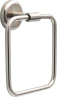 🛁 enhance your bathroom with the delta faucet westdale towel ring in spotshield brushed nickel, a must-have bathroom accessory! logo