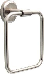 img 4 attached to 🛁 Enhance Your Bathroom with the Delta Faucet Westdale Towel Ring in SpotShield Brushed Nickel, a Must-Have Bathroom Accessory!