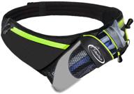 🔒 airuntech upgraded adjustable hydration belt with no bounce, cut-to-size strap design for men & women. running belt with water bottle holder and large pocket to fit most smartphones. logo