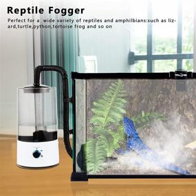 img 1 attached to 🦎 Large Tank Reptile Humidifier Mister Fogger for Lizard, Snake, Herps, Amphibians, Vivarium - 4L Tank