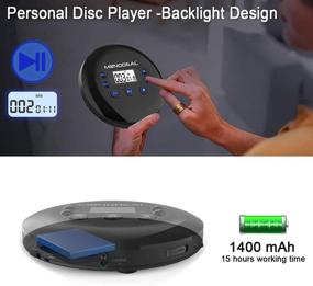 img 1 attached to 🎧 Rechargeable Portable CD Player with Anti-Skip Protection - Monodeal, Compact Disc Walkman Player + Drive-by-Wire Earphones for Kids and Adults