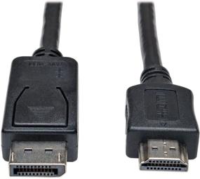 img 1 attached to TRIPP Lite Кабель адаптер DisplayPort в HDMI, DP к HDMI (M/M), P582-006, 1080P, 6 футов, черный - Улучшенный SEO