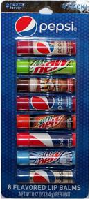 img 2 attached to Pepsi Flavored Lip Balm Sticks Party Pack - 8pc Set with Cherry Vanilla, Mountain Dew, Mug Root Beer, Wild Cherry, Livewire, White Out, Diet - Net Weight 0.12 oz Per Stick by Taste Beauty