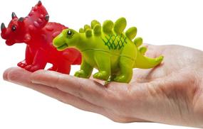 img 3 attached to 🦕 Забавные и безопасные динозавры для купания малышей, комплект из 6 штук - идеально подходит для веселых купаний и вечеринок с динозаврами!