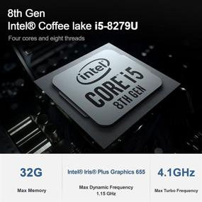 img 1 attached to Beelink SEi8 Mini PC: 8th Gen Intel i5-8279U, Windows 10 Pro, 8GB DDR4 RAM, 256GB NVME SSD, Dual HDMI, 4K@30Hz, WiFi, BT5.0