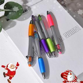 img 2 attached to 🖊️ MiSiBao Stylus Pens: Medium Point Stylus Ballpoint Pens with Crystals - 5-Pack