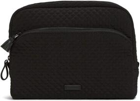 img 4 attached to Vera Bradley Women's Large Cosmetic Makeup Bag: Stylish Microfiber Organizer for Beauty Essentials