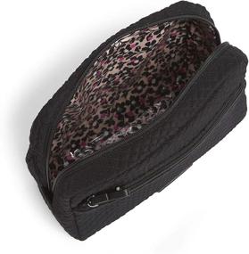 img 3 attached to Vera Bradley Women's Large Cosmetic Makeup Bag: Stylish Microfiber Organizer for Beauty Essentials