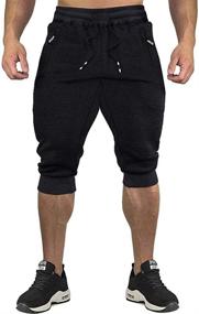 img 4 attached to CRYSULLY Elastic Relaxed Bodybuilding Joggers Men's Clothing and Active