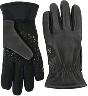 powered leather stretch touchscreen x large men's accessories for gloves & mittens logo
