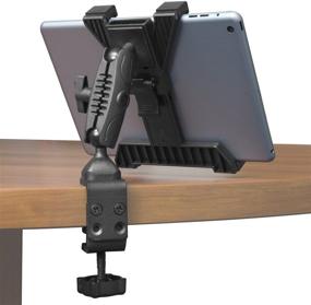 img 1 attached to 📱 iBOLT TabDock Bizmount Clamp- Heavy Duty Dual-Ball C-Clamp Mount for 7-10 inch Tablets (iPad, Samsung Galaxy Tab, etc.) Suitable for Desks, Tables, Wheelchairs, Homes, Schools, Offices, Hospitals