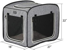 img 3 attached to 🐾 Convenient Petsfit Portable Pop Up Pet Cage: Ideal Dog Kennel and Cat Play Cube for On-the-go Adventures!