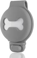 🐶 euehie airtag dog collar case: anti-scratch lightweight holder for airtag - gray логотип
