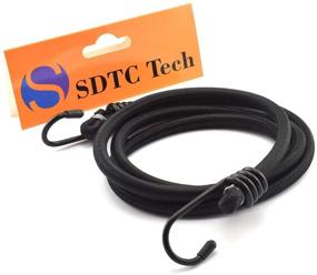 img 1 attached to SDTC Tech 36-дюймовый комплект резиновых веревок (4 штуки): превосходный латексный эластичный ремешок с крючками - надежное крепление для багажника, кемпинга, накрывал, ручных тележек и многого другого.