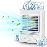 rechargeable personal air cooler with auto oscillation – 60°&amp;120°, portable ac fan for home, bedroom, office, and outdoor use, 3 wind speeds &amp; 3 cooling modes, ultra quiet ice cooler fan logo