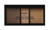 💄 nyx professional makeup cream highlight & contour palette (deep) - get a flawless contoured look with 0.38 ounce (chcp03) logo