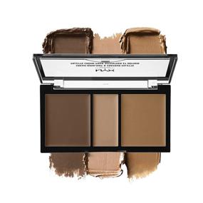 img 3 attached to 💄 NYX Professional Makeup Cream Highlight & Contour Palette (Deep) - Get a Flawless Contoured Look with 0.38 Ounce (CHCP03)