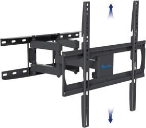 img 4 attached to 📺 Rentliv TV Mount: Swivel, Tilt, Extend - Double Arm Wall Mount Bracket for 26-55 Inch TVs (Max 45kg)