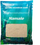 🐟 namaule aquarium sand - enhance aquarium landscaping with super natural cosmetic sand for plant tank, fine grain natural color river sand ideal for freshwater or blackwater biotope tank logo