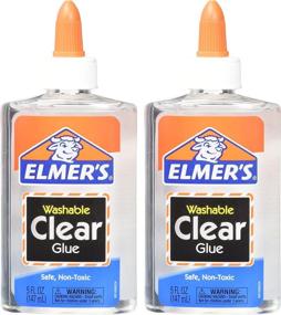 img 1 attached to 🔍 Elmer's E305 Washable School Glue, 5 oz Bottle, Clear - 2 Pack