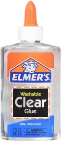 img 2 attached to 🔍 Elmer's E305 Washable School Glue, 5 oz Bottle, Clear - 2 Pack