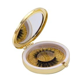 img 2 attached to 💚 VSTYIOD Colored Lashes Magnetic Eyelashes with Eyeliner & Tweezers & Flowing Star Box, Reusable Gradient Color False Eyelash (Green)