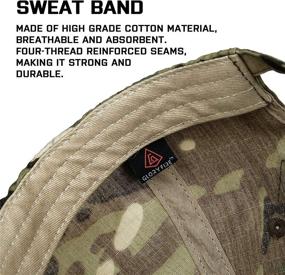 img 1 attached to 🎩 Camo Tactical Hat with 6 PCS Patches - Adjustable, Durable Cotton, Ideal for Outdoor Activities like Hiking, Shooting, Hunting - Men and Women Military Ball Cap in OCP Camouflage Design