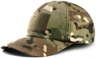 🎩 camo tactical hat with 6 pcs patches - adjustable, durable cotton, ideal for outdoor activities like hiking, shooting, hunting - men and women military ball cap in ocp camouflage design logo