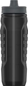 img 1 attached to 💦 Under Armour 32oz Water Bottle with One-Way Valve Lid - Squeeze Bottle, BPA Free - Perfect for Cycling, Gym, Hiking, All Sports - Fits Bike Holder