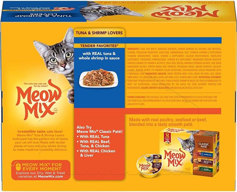 Meow mix calories outlet per cup