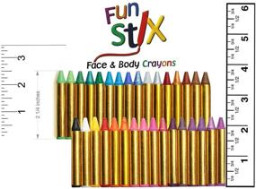 img 2 attached to 🎨 32 Color Safe and Non-Toxic Face and Body Paint Cray by Dress Up America 945 Fun Stix: A Fun and Safe Way to Express Your Creativity!