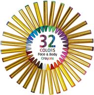 🎨 32 color safe and non-toxic face and body paint cray by dress up america 945 fun stix: a fun and safe way to express your creativity! logo