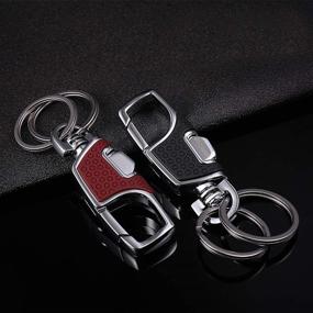 img 4 attached to Stylish and Durable LanMa Stainless Combination Business Keychain: A Perfect Blend of Utility and Elegance