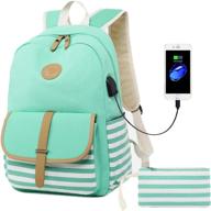 🎒 lmeison canvas laptop backpack for teen girls - stylish and durable backpacks logo