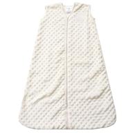 🌙 halo sleepsack wearable blanket - cream plush dots, large (tog 1.5) - stay cozy & comfortable! logo