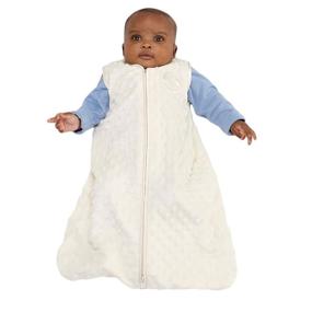 img 3 attached to 🌙 Halo Sleepsack Wearable Blanket - Cream Plush Dots, Large (TOG 1.5) - Stay Cozy & Comfortable!